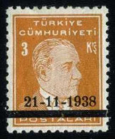 Türkiye 1938 Mi 1041 MH Atatürk Mourning - Gebruikt