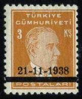 Türkiye 1938 Mi 1041 MH Atatürk Mourning - Used Stamps