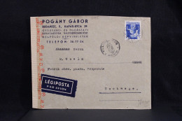 Hungary 1944 Budapest Censored Air Mail Cover To Germany__(6185) - Briefe U. Dokumente