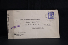 India 1944 Kalbadevi Censored Cover To USA__(4987) - Briefe U. Dokumente