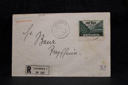 Luxembourg 1941 Luxemburg Registered Cover__(5448) - 1940-1944 Duitse Bezetting