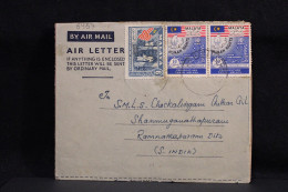 Malaya 1959 Air Letter To South India__(6467) - Federation Of Malaya