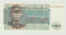 Banknote Union Of Burma-birma Bank (myanmar) 1 Kyat 1972 UNC - Myanmar