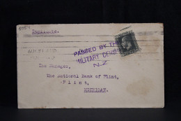 New Zealand 1910's Censored Cover To USA__(6054) - Brieven En Documenten
