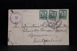 New Zealand 1942 Censored Cover To Switzerland__(4303) - Briefe U. Dokumente