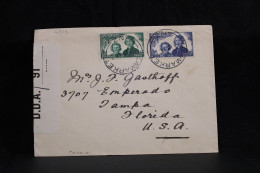 New Zealand 1944 Newmarket Censored Cover To USA__(4904) - Covers & Documents