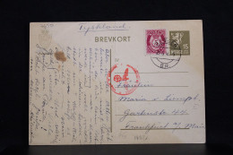 Norway 1940 Bergen Censored Stationery Card To Germany__(7650) - Postal Stationery