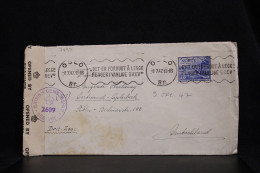 Norway 1947 Oslo Censored Slogan Cancellation Cover To Germany__(7497) - Lettres & Documents