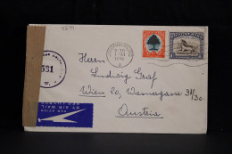 South Africa 1946 Johannesburg Censored Air Mail Cover To Austria__(4274) - Aéreo