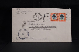 South Africa 1947 Cape Town Censored Air Mail Cover To Germany US Zone__(4872) - Luftpost
