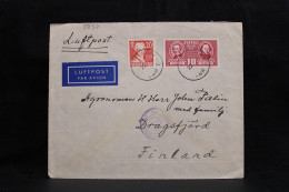 Sweden 1940's Censored Air Mail Cover To Finland__(5837) - Lettres & Documents