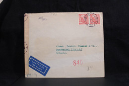 Sweden 1940's Censored Air Mail Cover To Switzerland__(5703) - Lettres & Documents