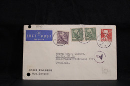 Sweden 1942 Censored Air Mail Cover To Germany__(5646) - Lettres & Documents