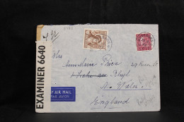 Sweden 1942 Göteborg 4 Censored Air Mail Cover To UK__(5782) - Lettres & Documents