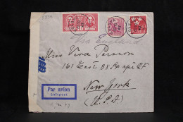 Sweden 1942 Kolsva Censored Air Mail Cover To USA__(5836) - Briefe U. Dokumente