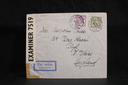 Sweden 1943 Göteborg 11 Censored Air Mail Cover To UK__(5750) - Briefe U. Dokumente