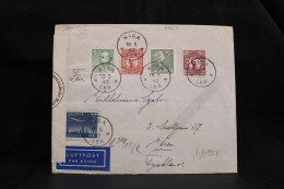 Sweden 1943 Kisa Censored Air Mail Cover To Germany__(5867) - Covers & Documents