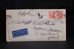 Sweden 1943 Kristianstad Censored Air Mail Cover To Germany__(5628) - Lettres & Documents