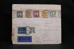 Sweden 1943 Stockholm 1 Censored Air Mail Cover To Germany__(5853) - Storia Postale