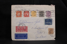 Sweden 1943 Stockholm 1 Censored Air Mail Cover To Germany__(5858) - Covers & Documents