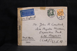 Sweden 1944 Lund 1 Censored Air Mail Cover To USA__(5891) - Covers & Documents