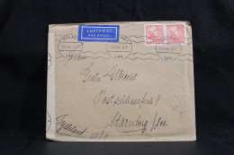 Sweden 1944 Malmö 1 Censored Air Mail Cover To Germany__(5707) - Briefe U. Dokumente