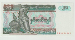 Banknote Central Bank Of Myanmar (burma) 20 Kyats 1994 UNC - Myanmar