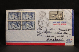 United States (UN New-York) 1950's Air Mail Cover To UK__(6472) - Luchtpost