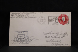 USA 1945 U.S. Army Censored Stationery Envelope To California__(6461) - 1941-60