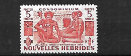 Nouvelles - Hébrides 1953  Cat Yt N°  154   N* MLH - Unused Stamps