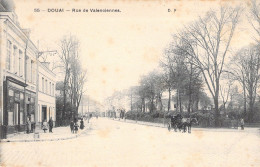 FRANCE - 59 - DOUAI - Rue De Valenciennes - D F - Carte Postale Ancienne - Douai