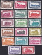 BELGIQUE, 1949, Chemins De Fer ( COB TR304 Au 320 **) - Nuevos