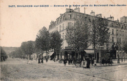 Boulogne Sur Seine Avenue De La Reine Prise Du Boulevard J Jaurés  - Banque Comptoir D'escompte De Paris - Banques