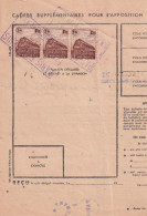 France Colis Postaux Sur Document - Brieven & Documenten