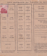 France Colis Postaux Sur Document - Covers & Documents