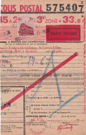 France Colis Postaux Sur Document - Briefe U. Dokumente