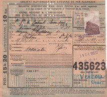 France Colis Postaux Sur Document - Briefe U. Dokumente