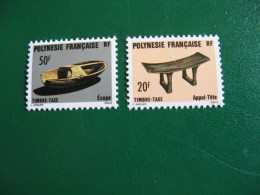 POLYNESIE YVERT TAXE N° 8/9 TIMBRES NEUFS** LUXE - MNH - COTE 2,25 EUROS - Strafport