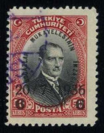 Türkiye 1936 Mi 1006 Mustafa Kemal ATATÜRK (1881-1938) Staatsprasident | Overprint - Usati