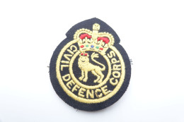 Militaria - PATCH : Original British Civil Defense Corps - GB England Great Britain UK - Material : Cloth - Uniformes