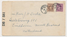 Censored Cover Newmark Canada - Eindhoven The Netherlands 1945 - WWII - Covers & Documents