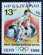 Bulgarie Bulgaria 1988 Sport Jeux Olympiques Olympic Games Haltérophilie Yvert 3187 O Used - Pesistica