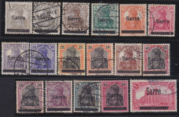 Saar    -     Michel   -  1/17 (2 Scans)    - 16: Signiert  Diena   -    O     -     Gestempelt - Used Stamps