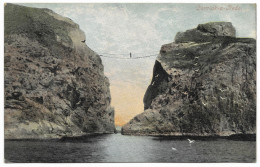 Carrick-a-Rede Carraig A' Ráid Rope Bridge - Postmark 1903 - Valentine's - Antrim