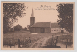 Massemen  Wetteren   Kerk Westerzijde En Oude Hoeve - Wetteren