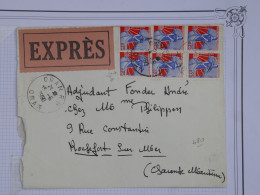 AY19  ALGERIE   BELLE  LETTRE  EXPRES 1960 ORAN A ROCHEFORT + PAIRES+  AFFR. PLAISANT+ + - Cartas & Documentos