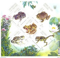 2012. Ukraine,  Frogs And Toads, S/s, Mich.Bl. 104, Mint/** - Ucrania