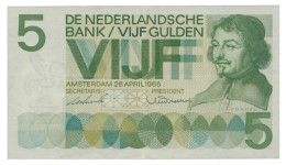 Netherlands - 5 Gulden - 26.4.1966 - Pick 90.a - Serie 4 QD - 5 Gulden