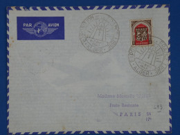 AY19  ALGERIE   BELLE  LETTRE EXPO  1947 ALGER  A PARIS+  AFFR. PLAISANT+ + - Covers & Documents