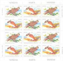 2001. Ukraine, Red Book, Animals, Sheetlet, Mint/** - Ukraine
